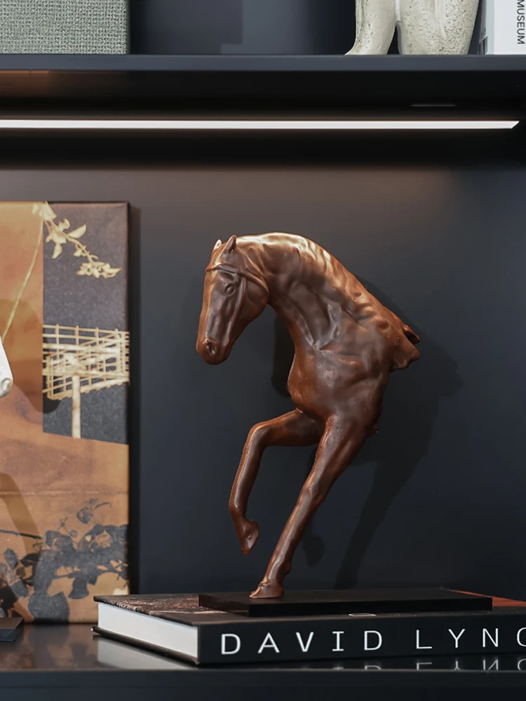 Art Craft Horse - Half Body Horse Sculpture Ornament,Creative Arts,Living