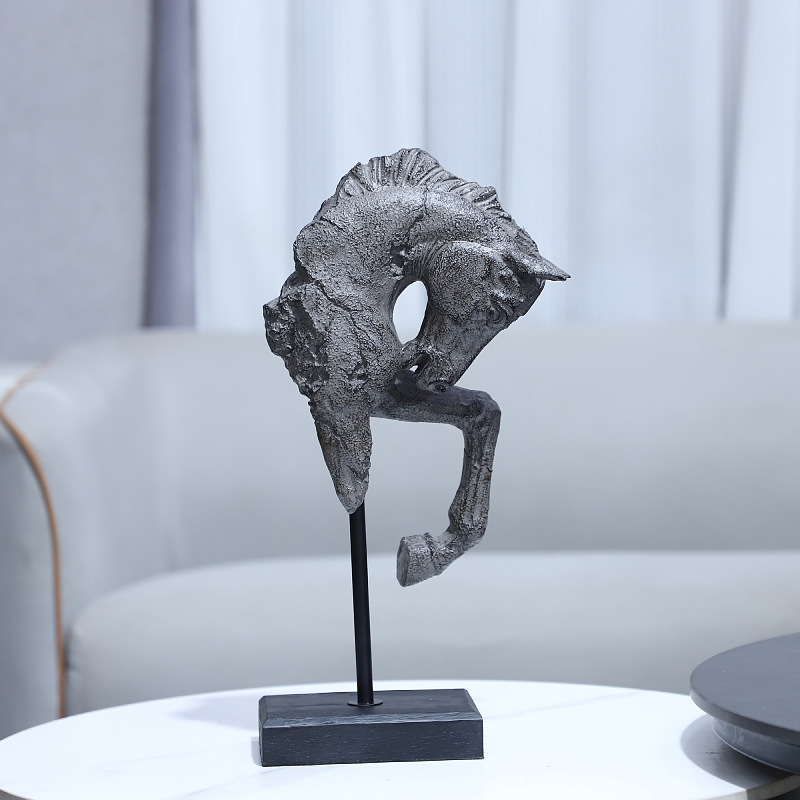 Art Craft Horse - Resin Handicraft Make Old Horse's Head