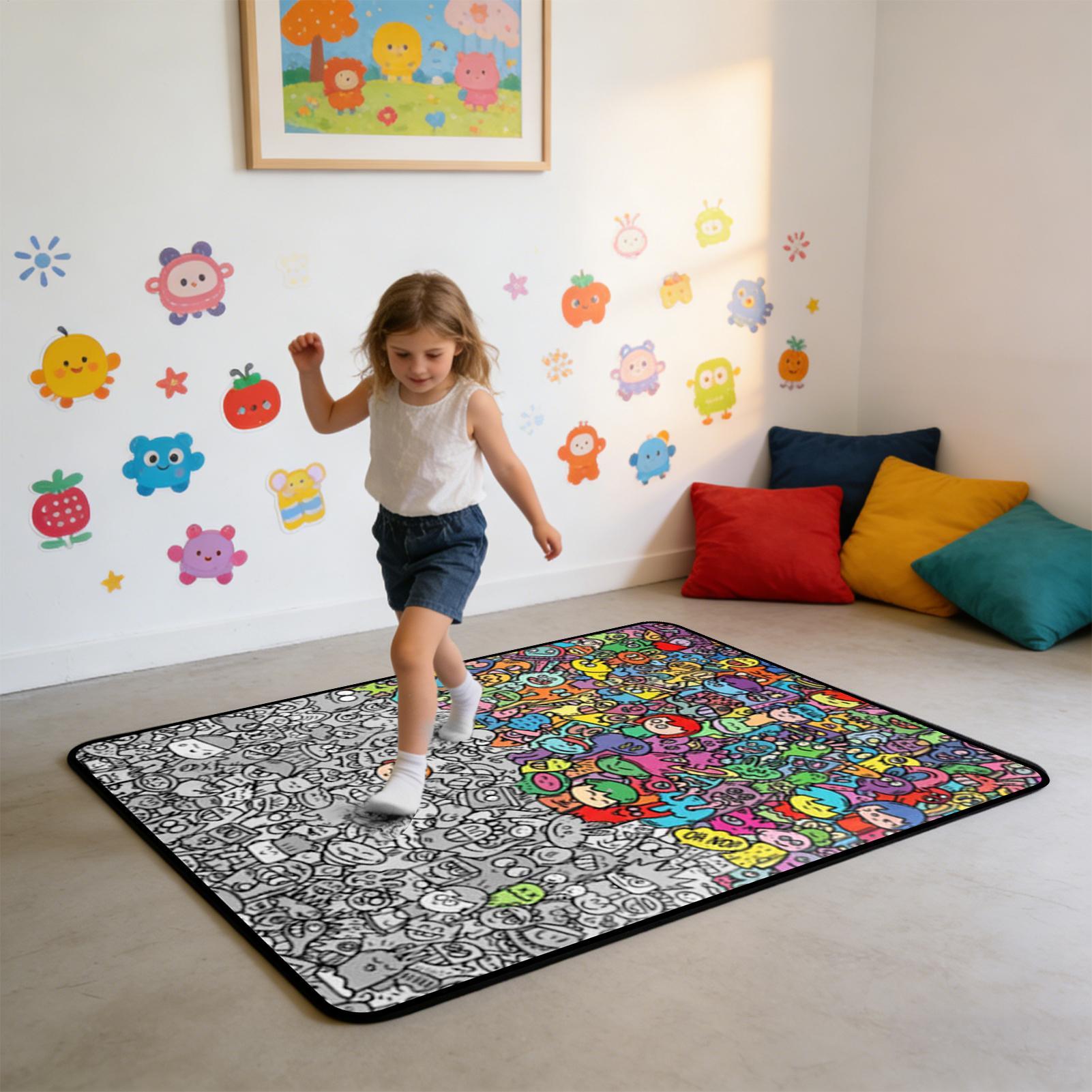 Art Craft For Preschool - Coloring Blanket DIY Washable Couch Throws