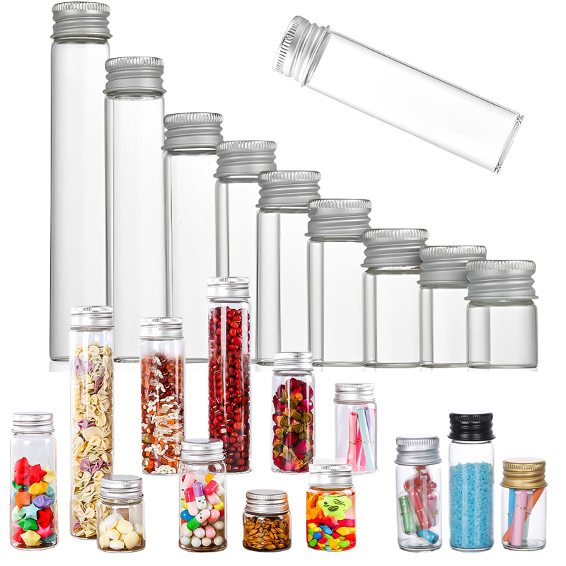 Art Craft Youtube - 5PCS 5ML-100ML Mini Glass Aluminum Lids
