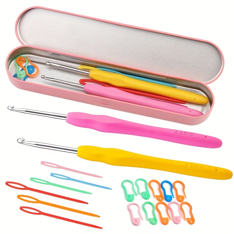 Crochet Hook Set - one set Crochet Hooks Set Ergonomic