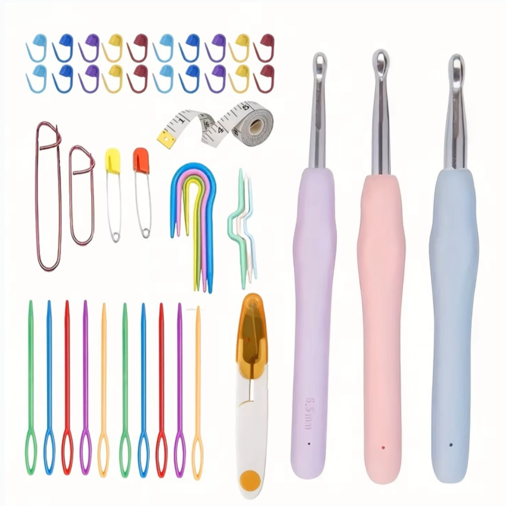 Crochet Hook Set - Ergonomic Crochet Hooks Set Large Size