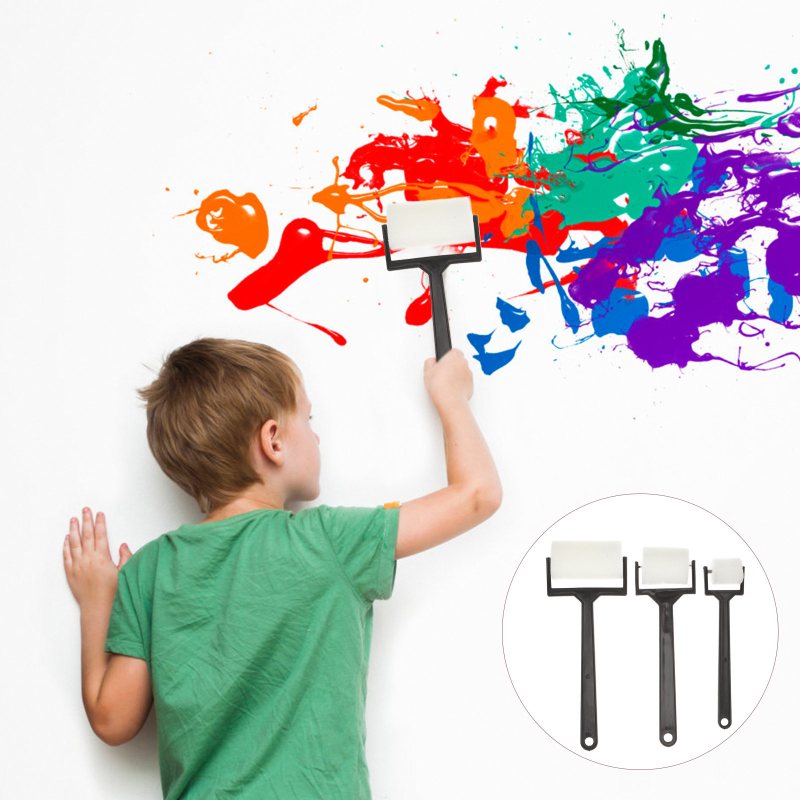 Art Craft For Preschool - 15Pcs Art Painting Sponge Brush Set