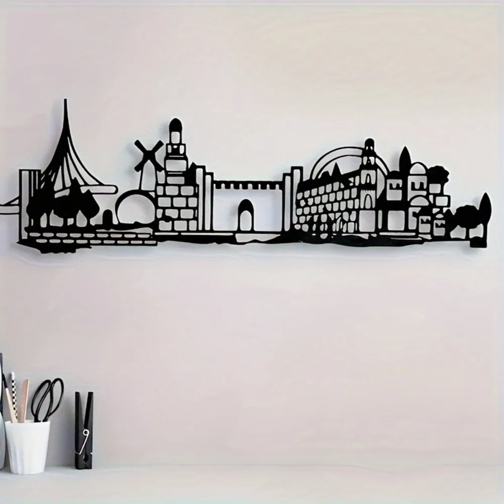 Art & Craft Clipart - CIFBUY Iron Wall Art Jerusalem Skyline