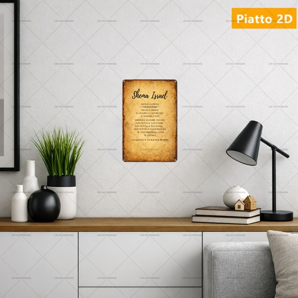 Art & Craft Clipart - CIFBUY Hebrew Scripture Aluminum Wall Art