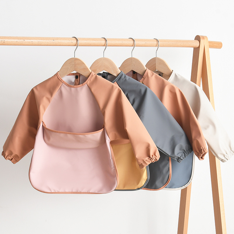 Kids Baby Long Sleeved PU Bibs - Art Craft Toddlers review and price