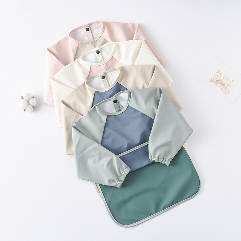 Kids Baby Long Sleeved PU Bibs - Art Craft Toddlers review and price