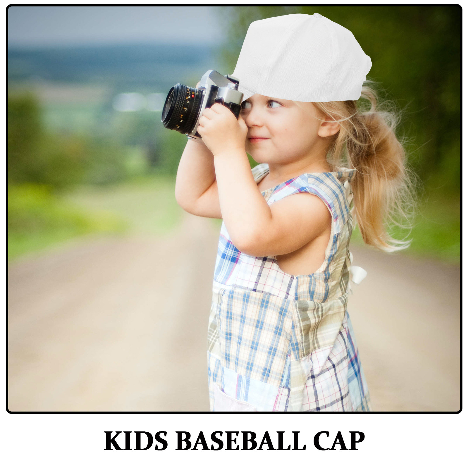 1Set Kids White Baseball Caps  - Art Craft Toddlers review and price