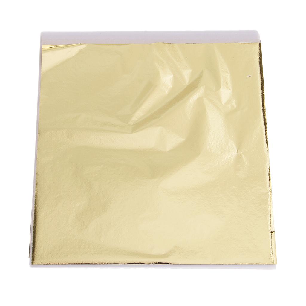 100x 14cm Gold Leaf Sheets Gil - Art Craft In Paper review and price
