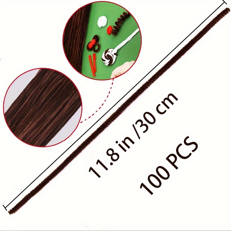 100 Pcs Coffee Pipe Cleaners,P - Art Y Craft review and price