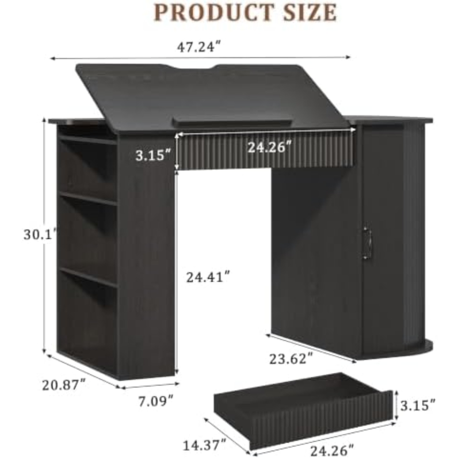 Drafting Table with Storage Ca - Art Craft Usa review and price