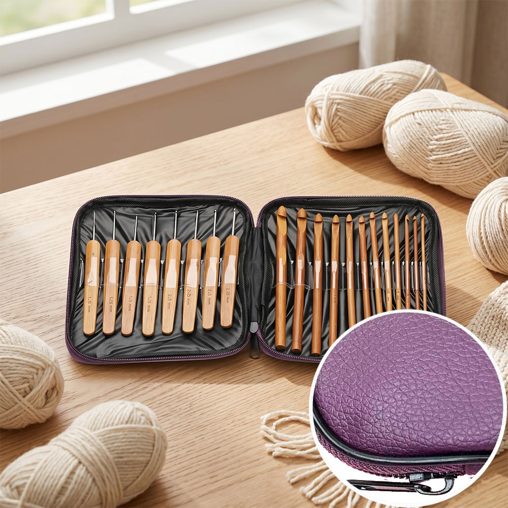 74pcs Bamboo Crochet Hooks Set - Crochet Hook Set review and price