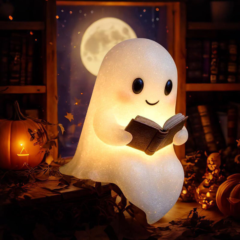 New Cute Ghost Reading Book La - Art Craft Books review and price