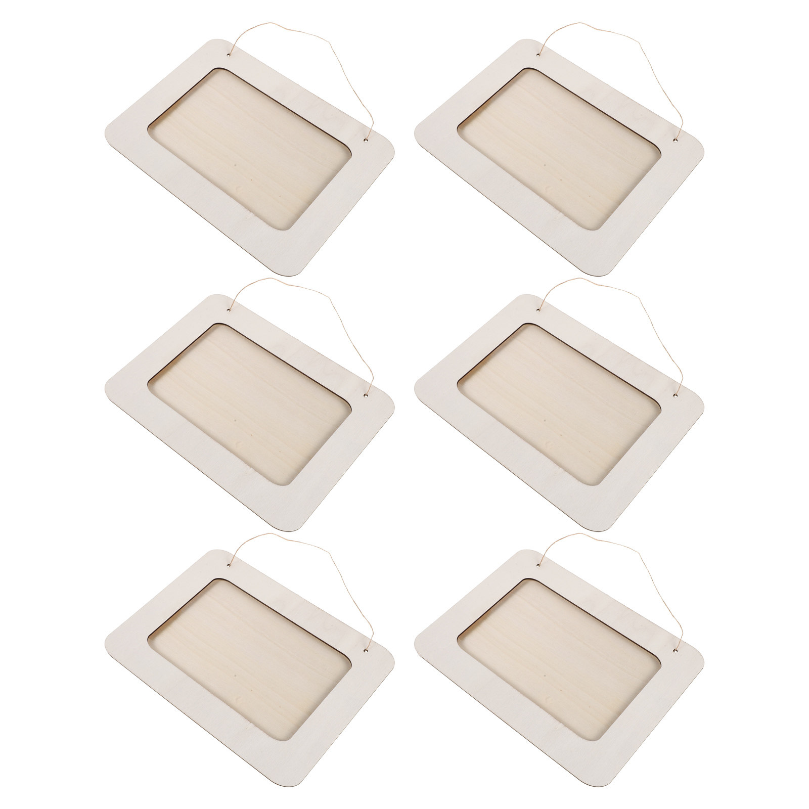 6Pcs Wooden Picture Frames for - Art Craft For Preschool review and price