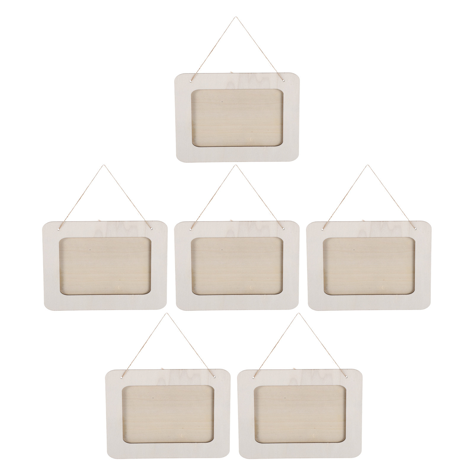 6Pcs Wooden Picture Frames for - Art Craft For Preschool review and price