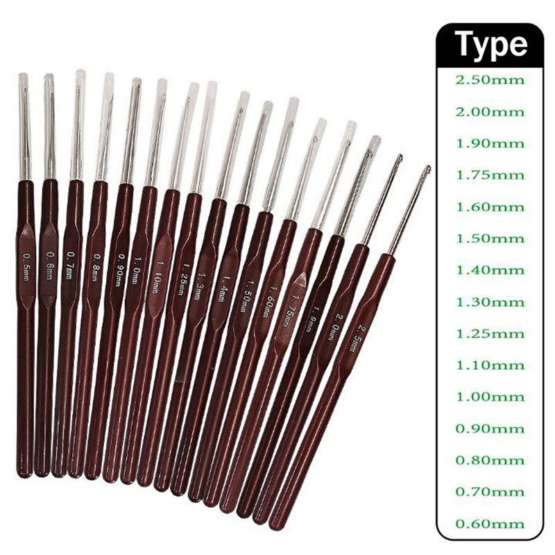 16pcs Plastic Handle Crochet H - Crochet Hook Set review and price