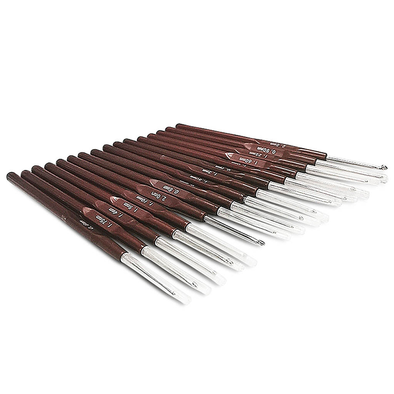 16pcs Plastic Handle Crochet H - Crochet Hook Set review and price