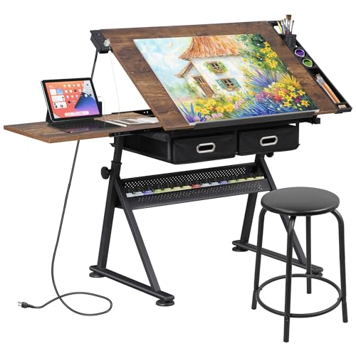 Adjustable Drafting Table with - Art Craft Usa review and price