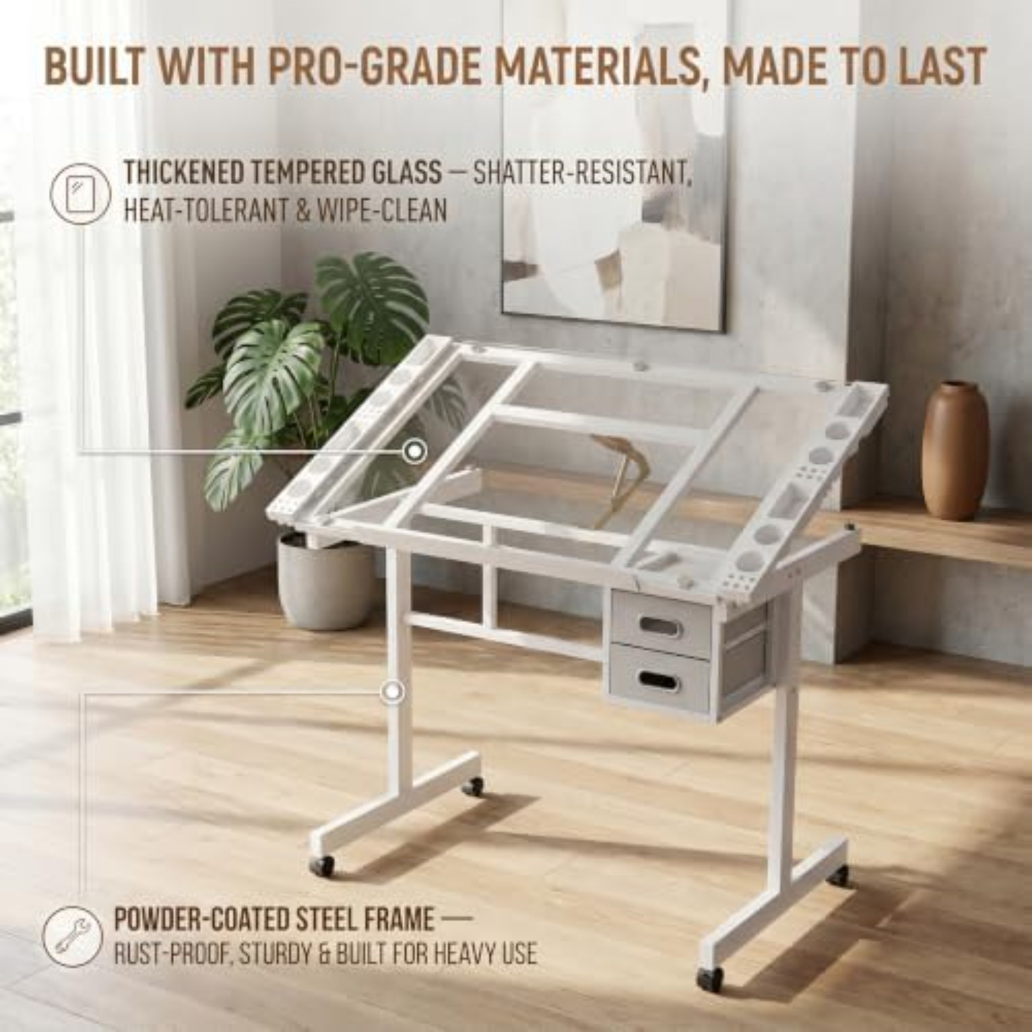Rolling Drafting Table Desk, P - Art Craft Usa review and price
