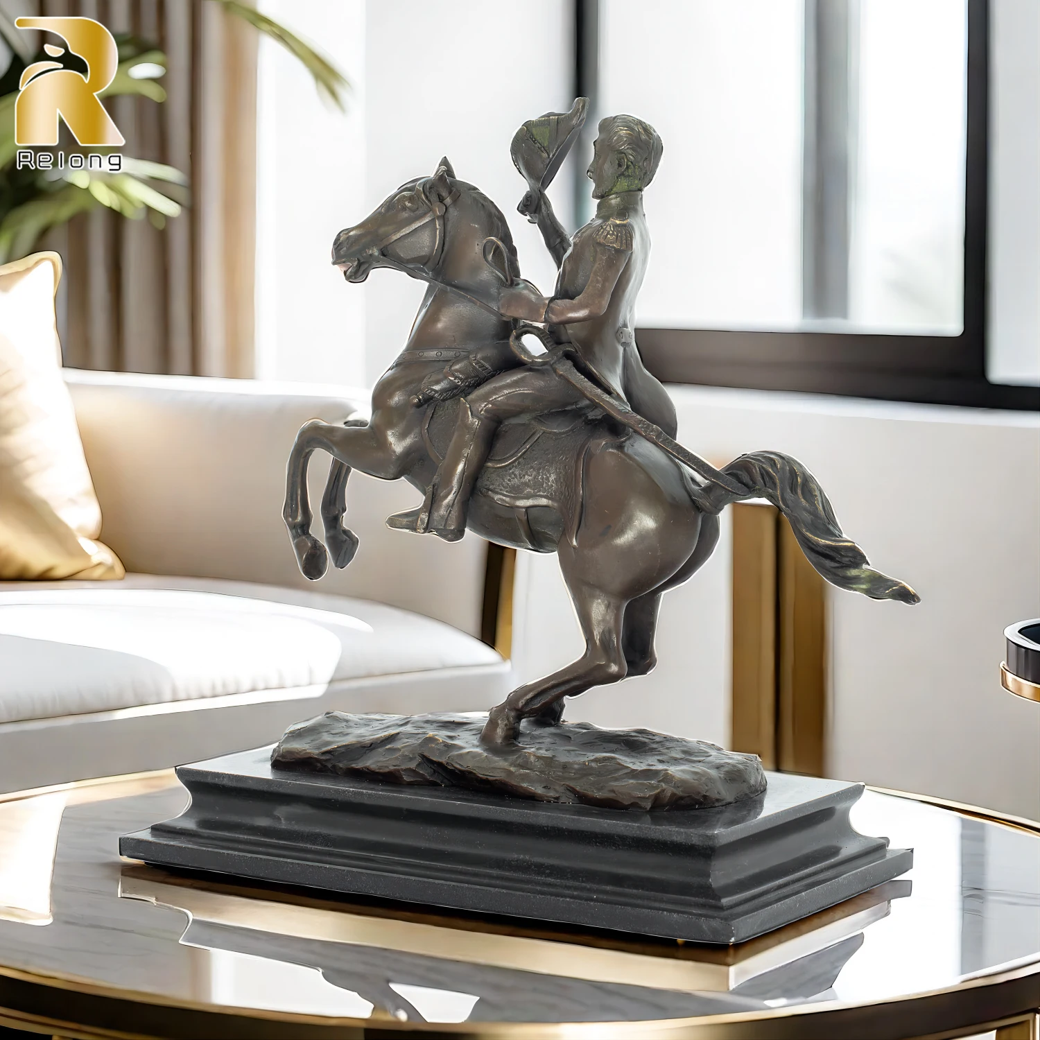 Bronze Ridding Horse Sculpture - Art Craft Horse review and price