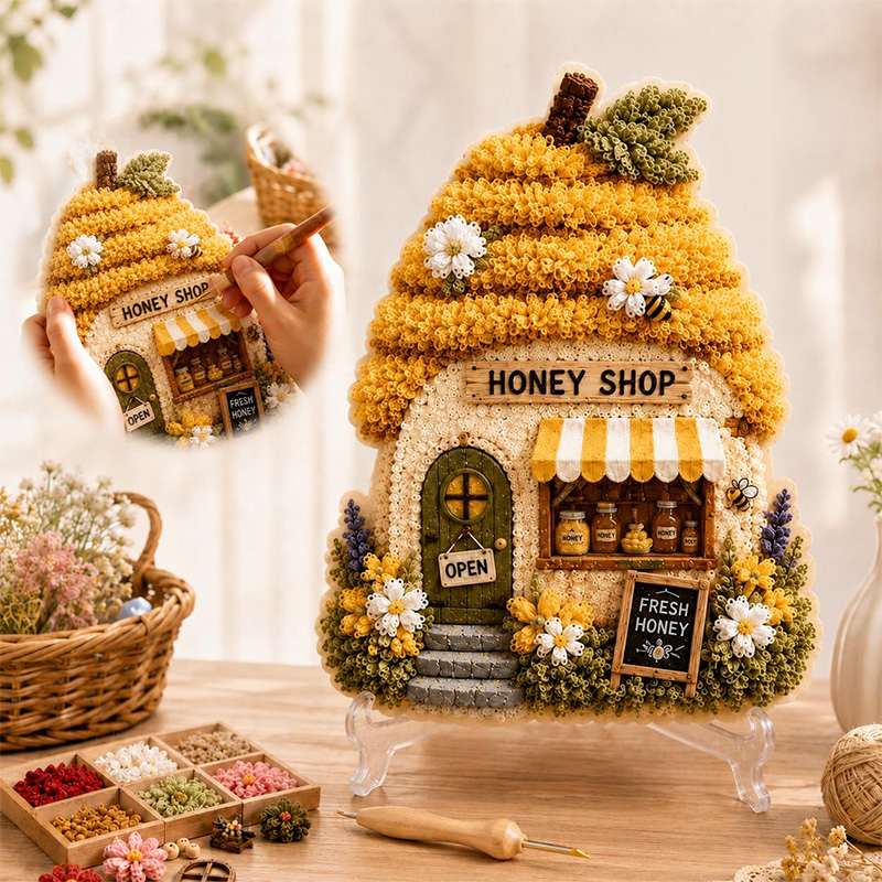 3D Mushroom House Poke Art DIY - Art Craft Usa review and price
