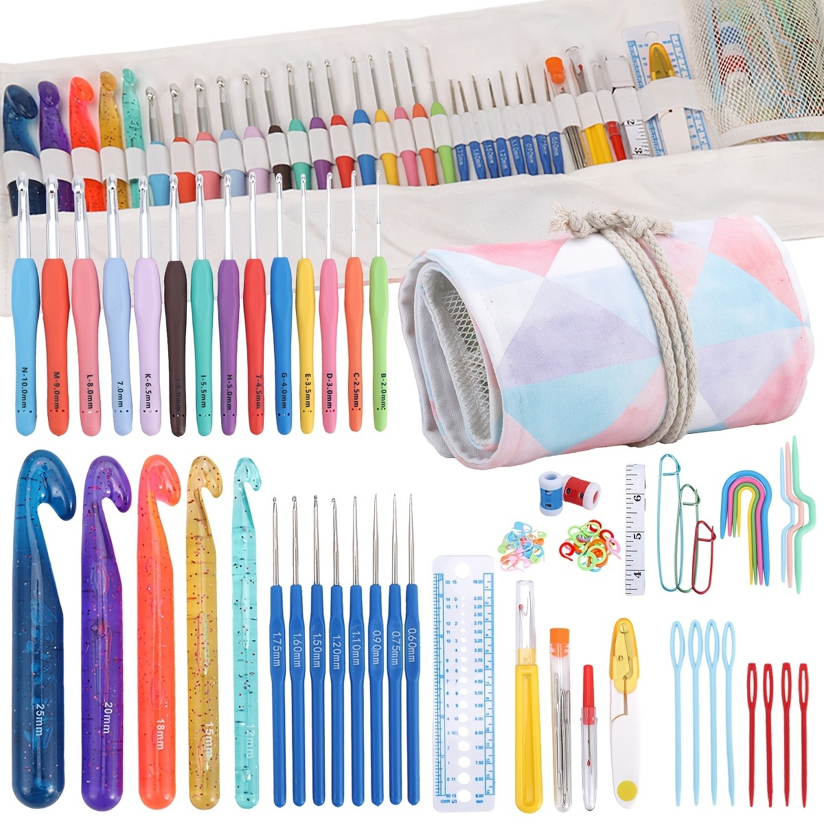 118pcs Crochet Hooks Sets, Erg - Crochet Hook Set review and price
