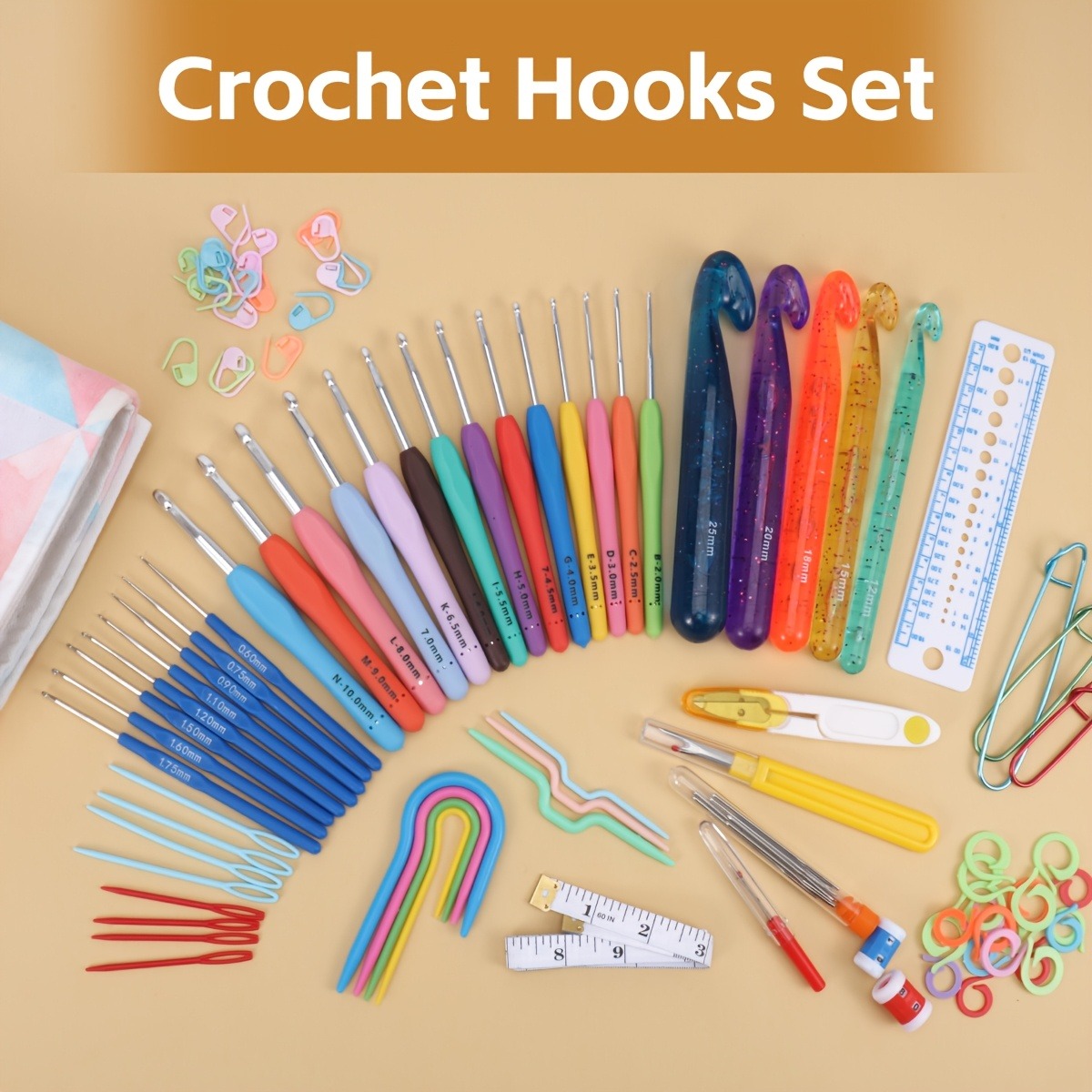 118pcs Crochet Hooks Sets, Erg - Crochet Hook Set review and price