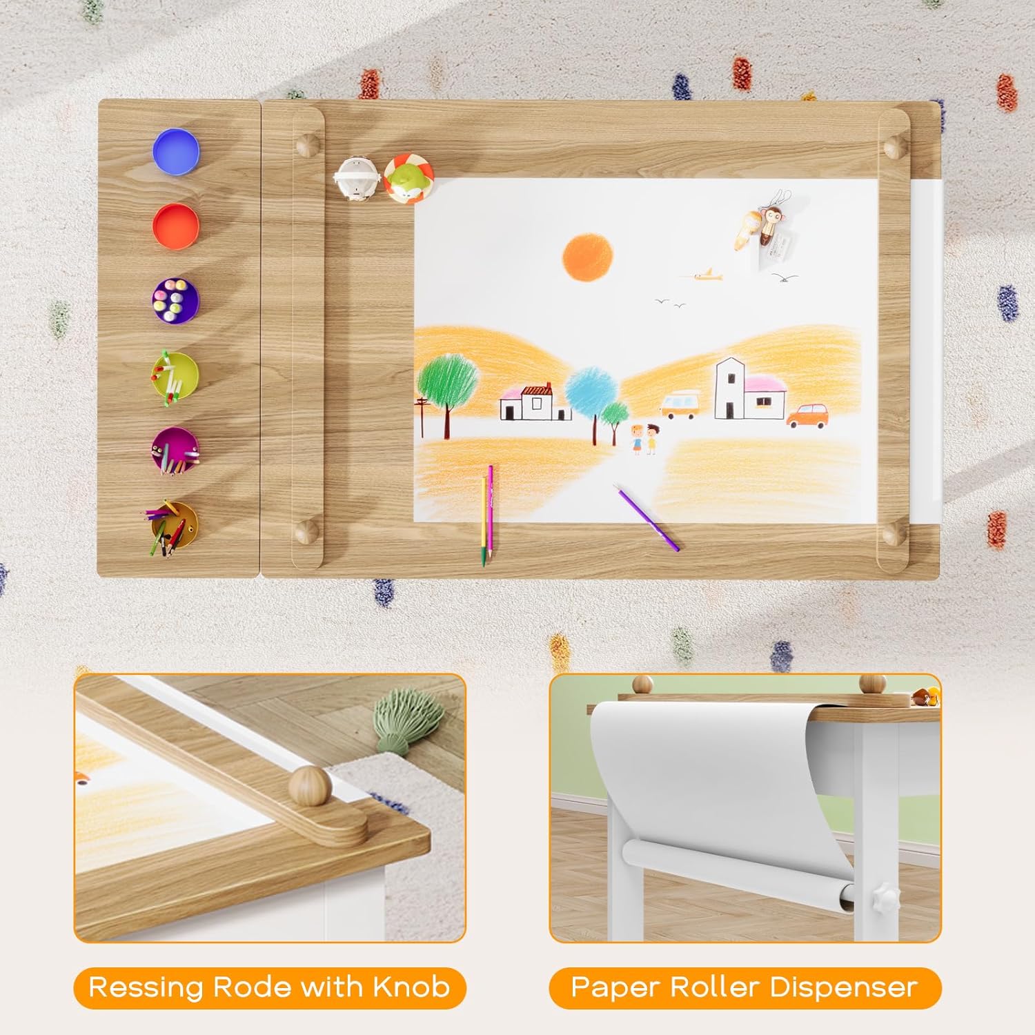 Kids Art Table and Chairs, Tod - Art Craft Toddlers review and price