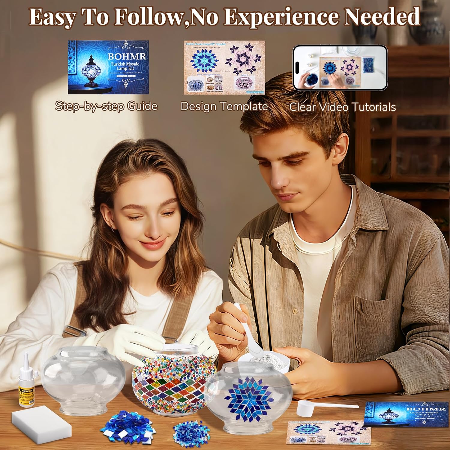 DIY 3 Globe Turkish Mosaic Lam - Art Craft Usa review and price