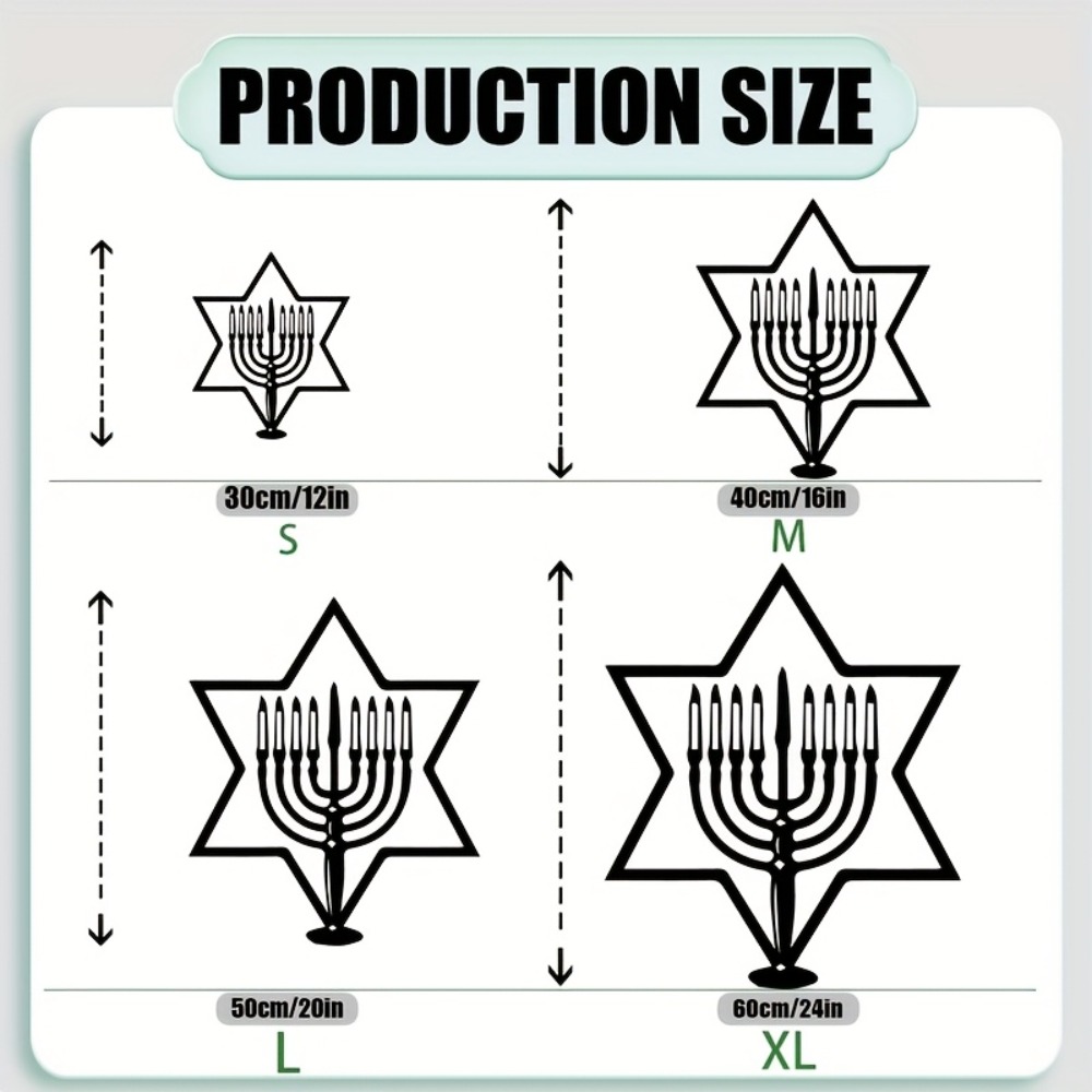 CIFBUY Metal Wall Art Menorah  - Art & Craft Clipart review and price