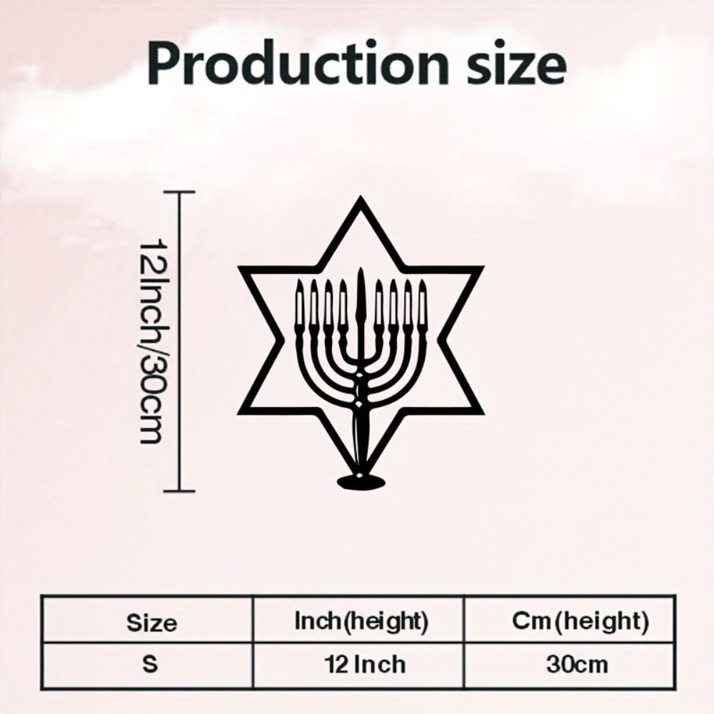 CIFBUY Metal Wall Art Menorah  - Art & Craft Clipart review and price
