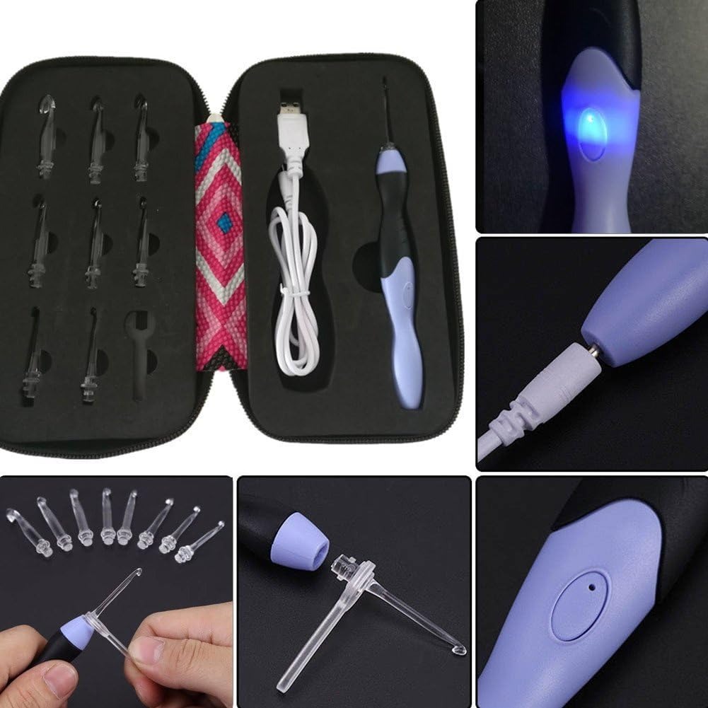 High-Qualit Portable 9-In-1 Lu - Crochet Hook Set review and price
