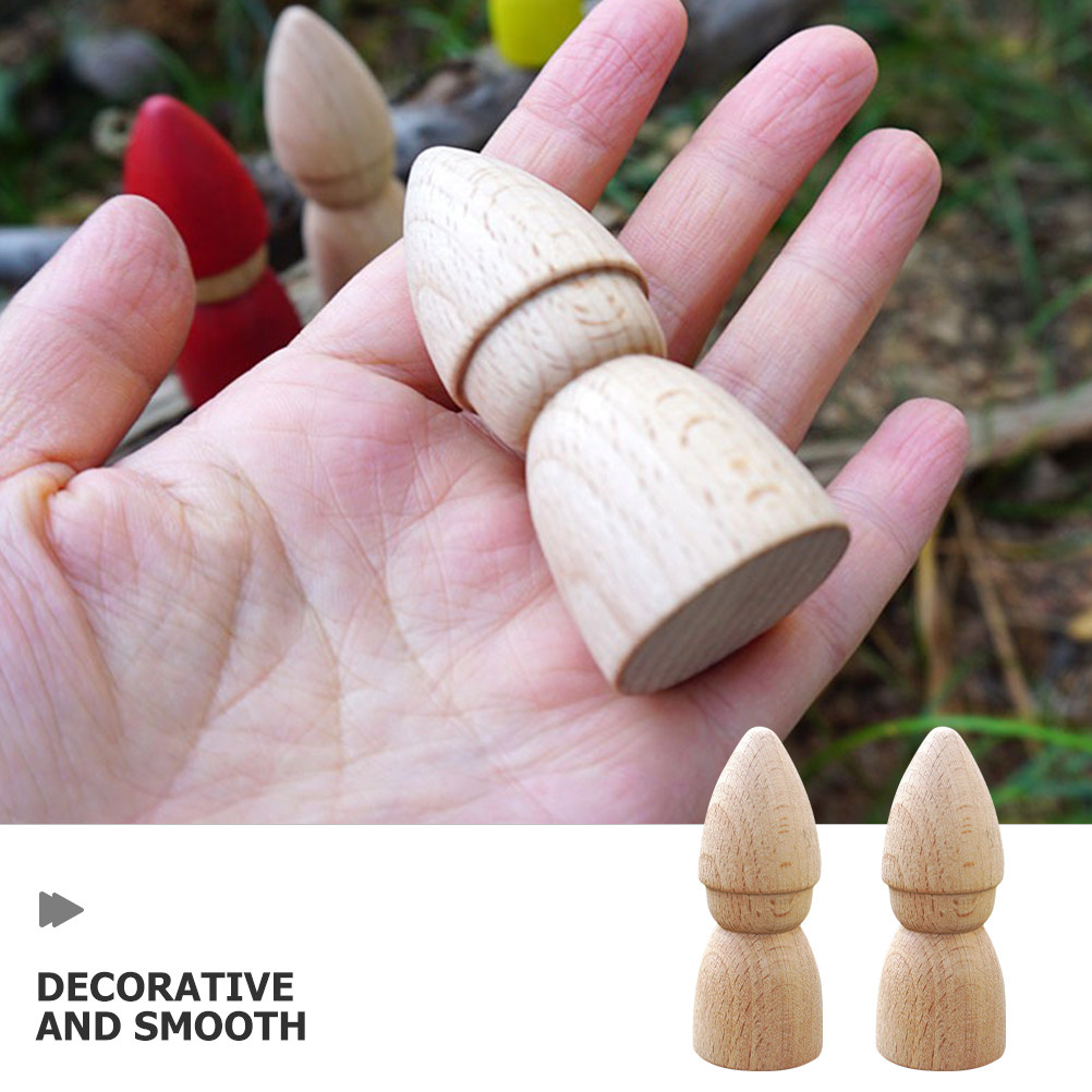 6Pcs Wooden Peg People Unpaint - Art Y Craft review and price