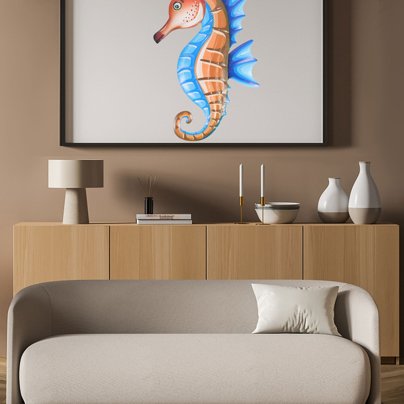 Metal Sea Horse Wall Hanging D - Art Craft Horse review and price