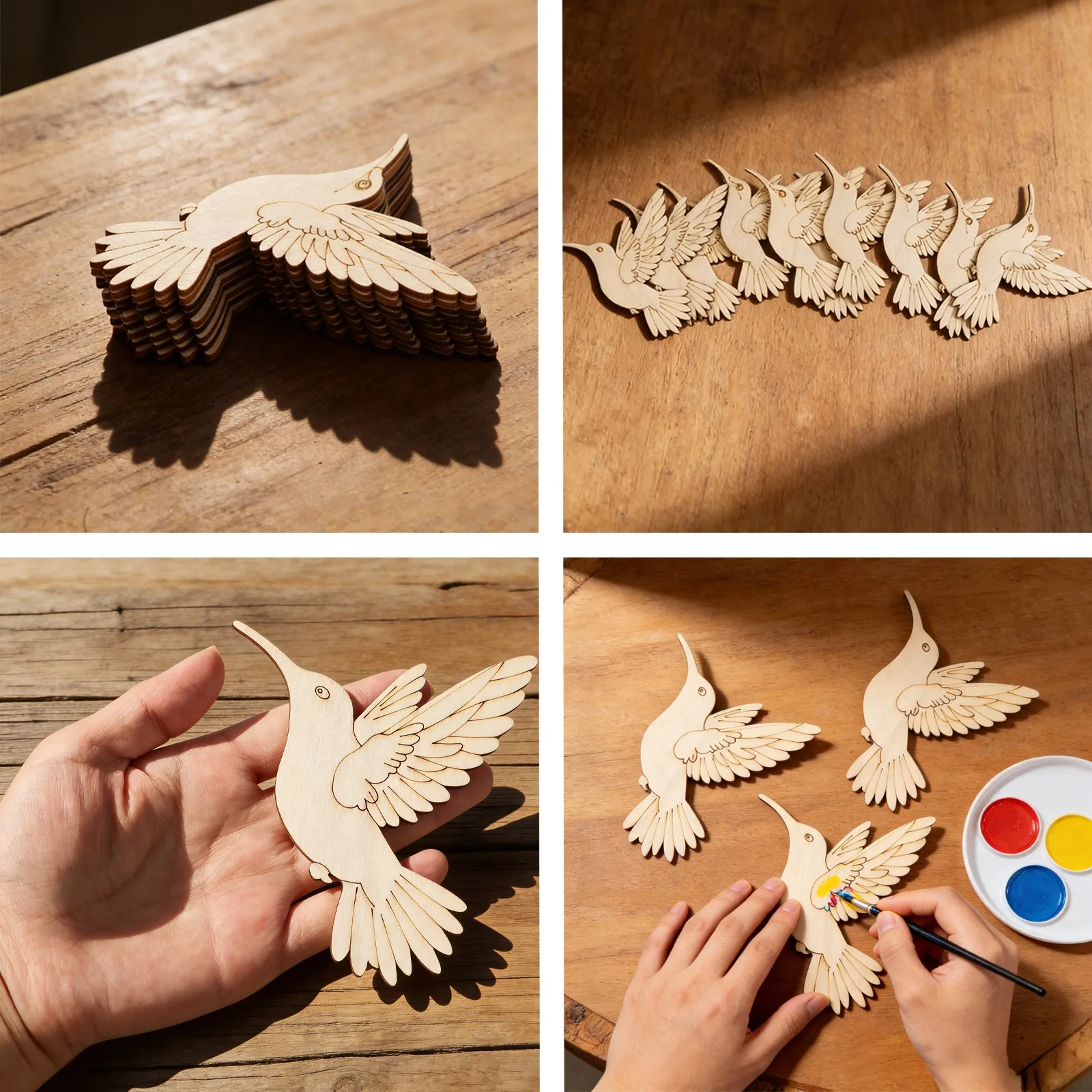 10pcs Unfinished Wood Animal B - Art Craft Usa review and price