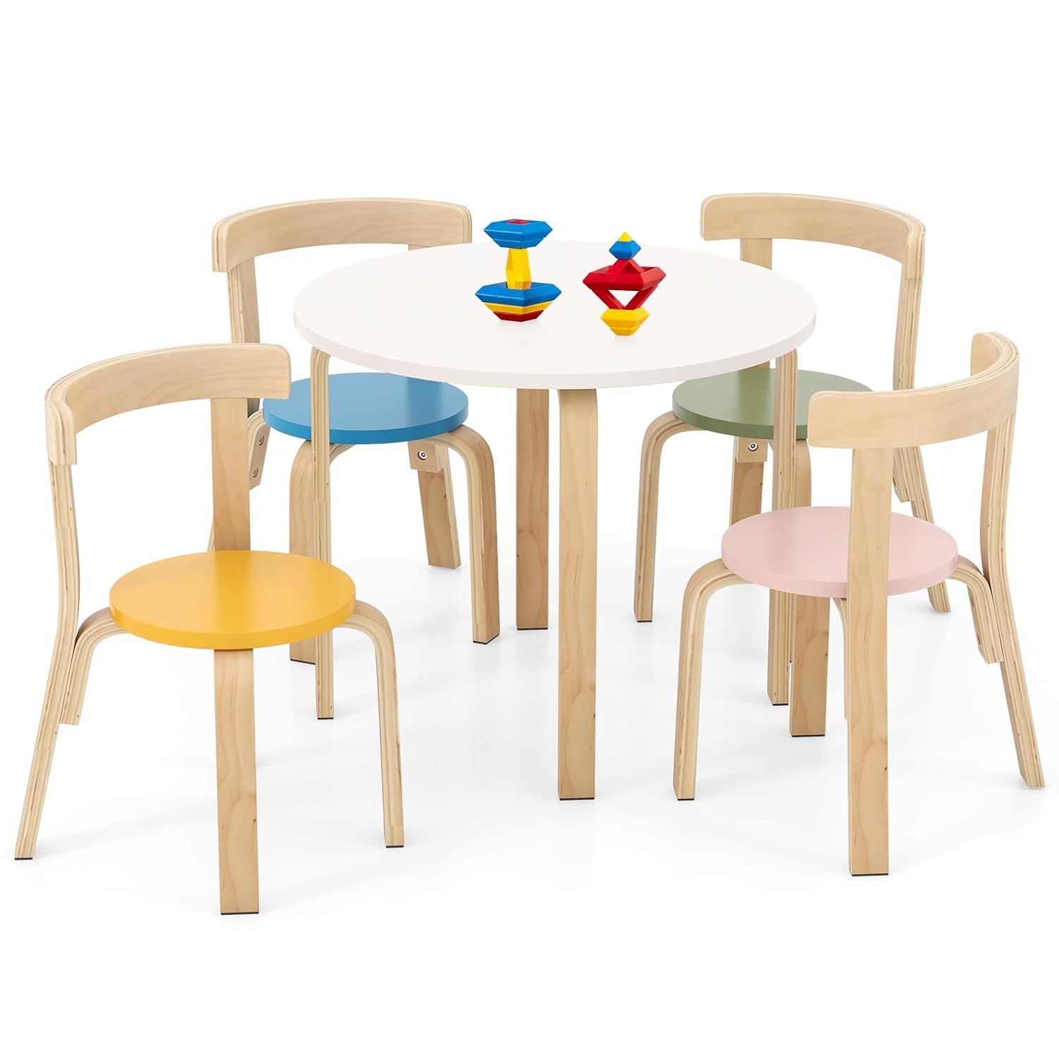 Kids Table & 4 Chairs Set, Tod - Art Craft Toddlers review and price