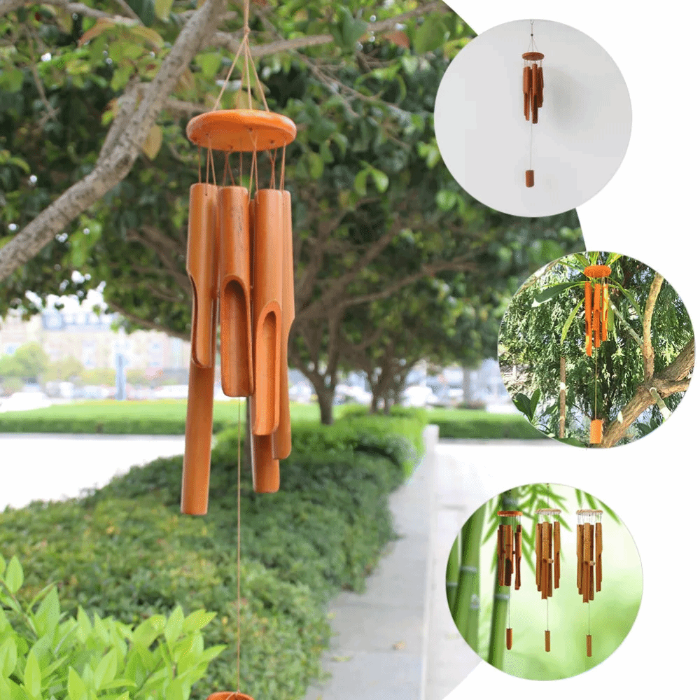 Retro 6 Tubes Bamboo Wind Chim - Art Craft Youtube review and price