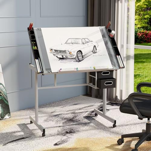 Adjustable Drafting Table with - Art Craft Usa review and price