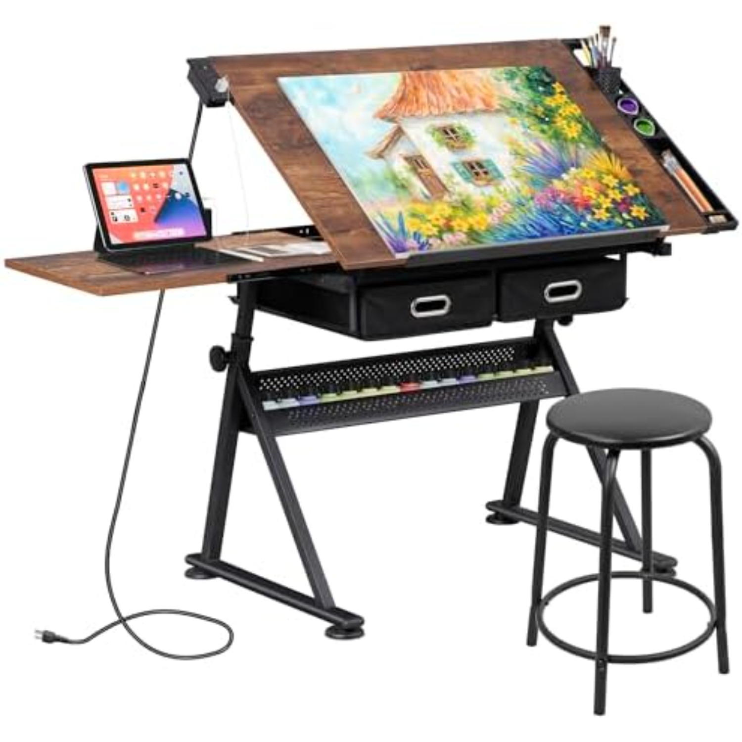 Adjustable Drafting Table with - Art Craft Usa review and price