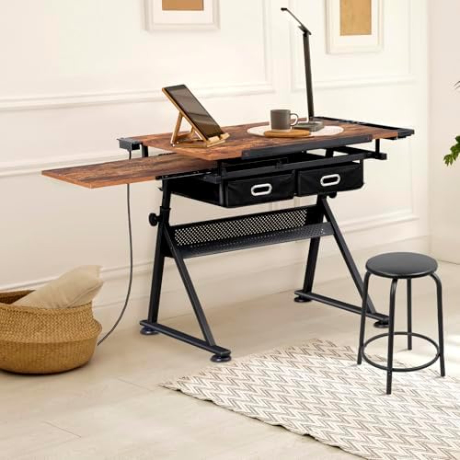Adjustable Drafting Table with - Art Craft Usa review and price
