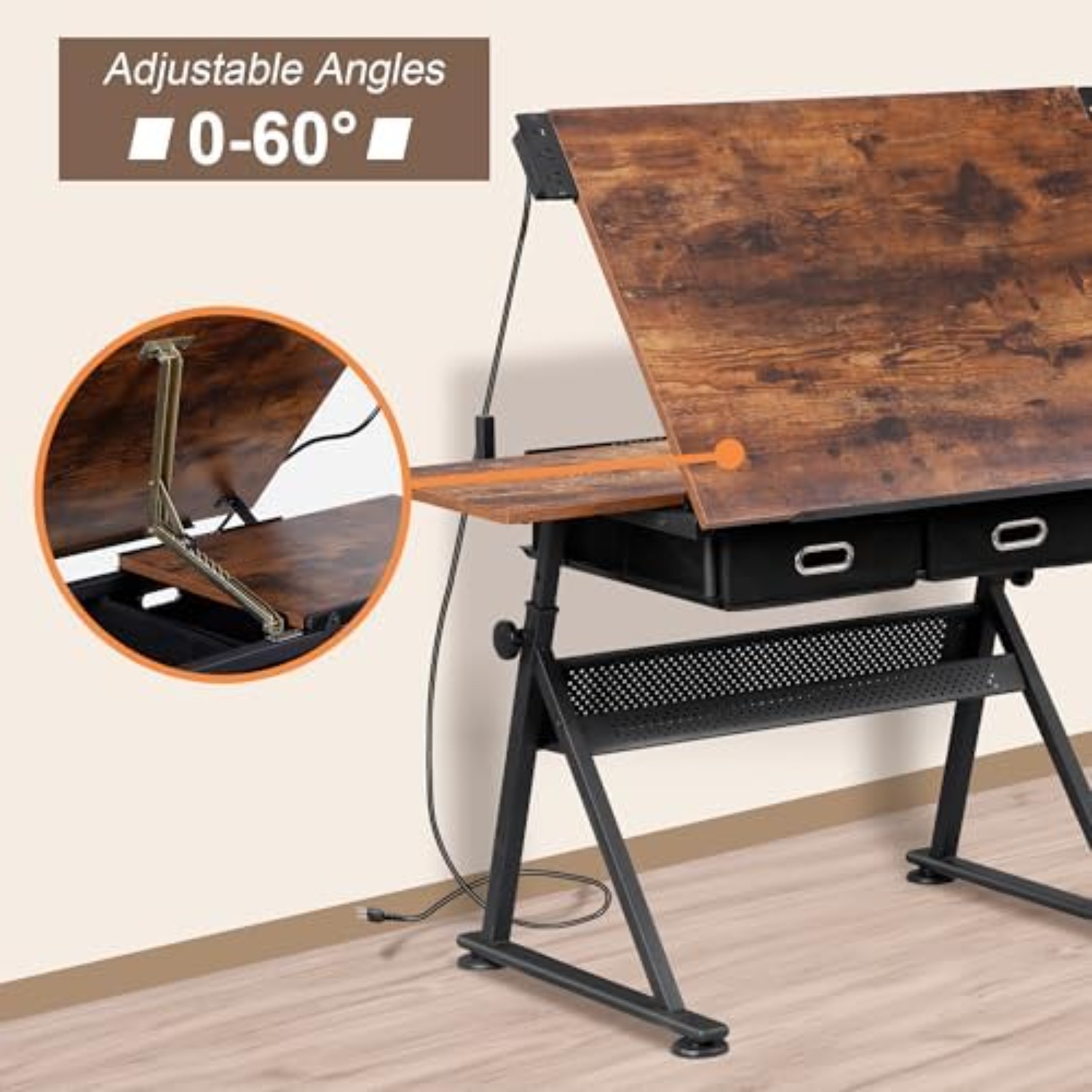 Adjustable Drafting Table with - Art Craft Usa review and price