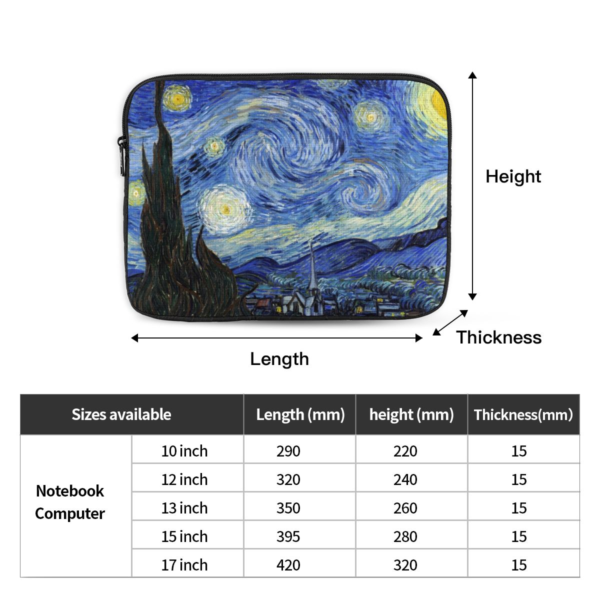Van Gogh Notebook Laptop Bag C - Art Portfolio Bag review and price