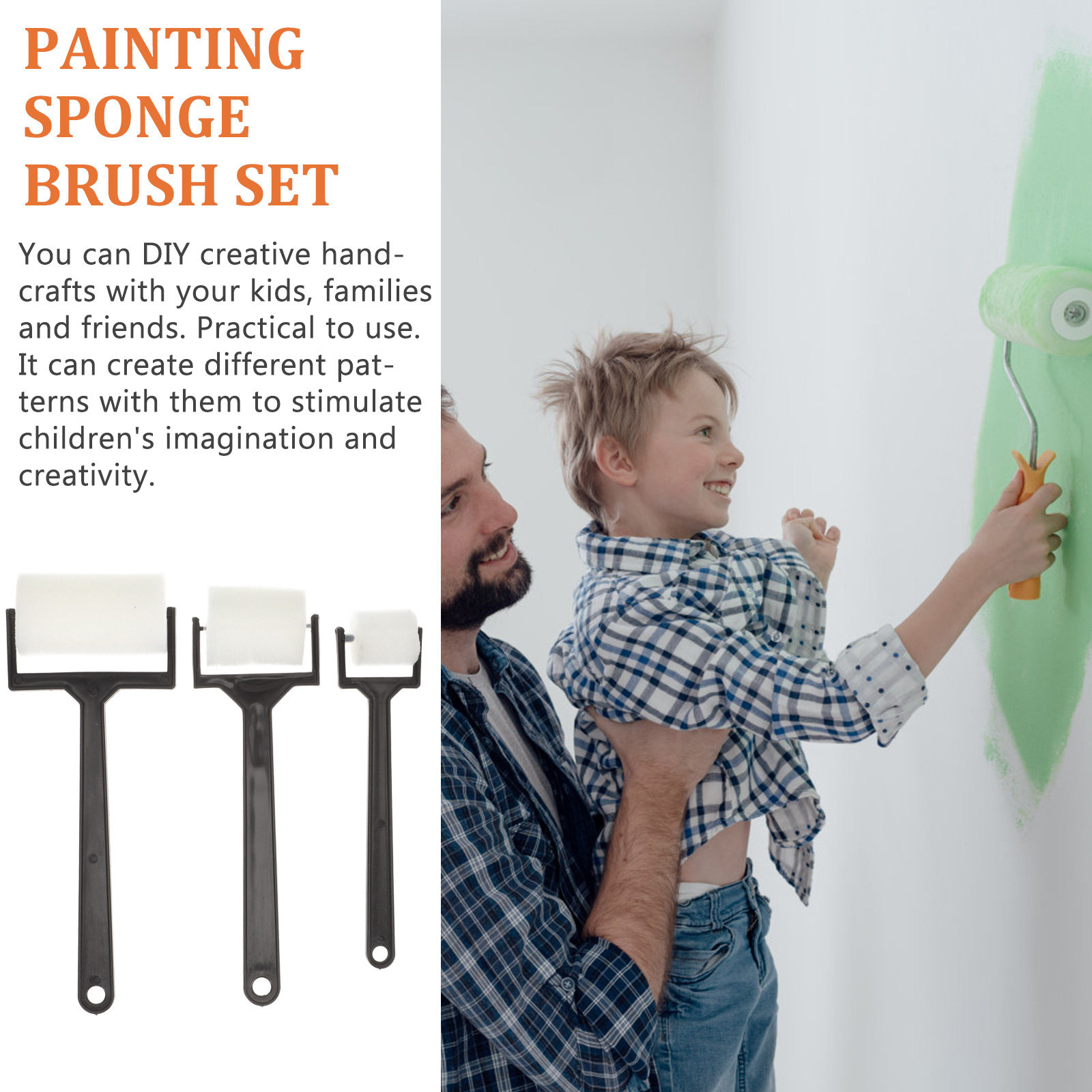 15Pcs Art Painting Sponge Brus - Art Craft For Preschool review and price