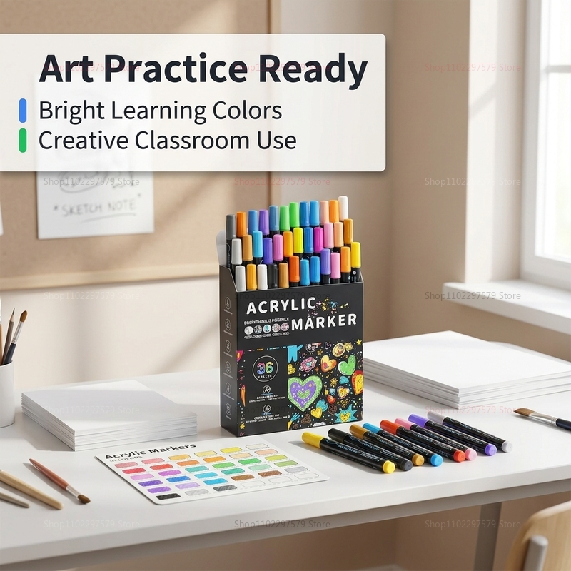 Double-headed acrylic paint ma - Art Craft Stationery review and price