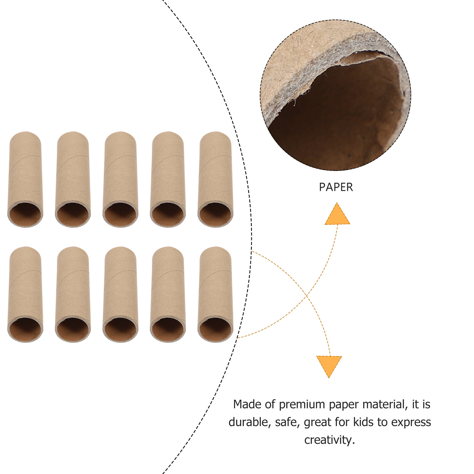 15Pcs Kraft Paper Tubes Round  - Art Craft Youtube review and price