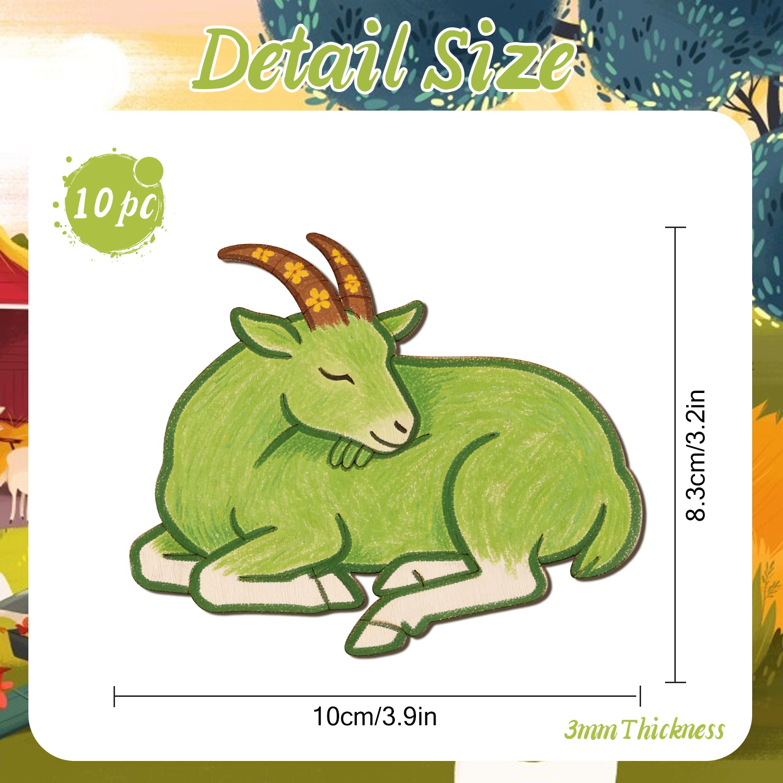 10pcs/set Unfinished Wood Shee - Art Craft Usa review and price