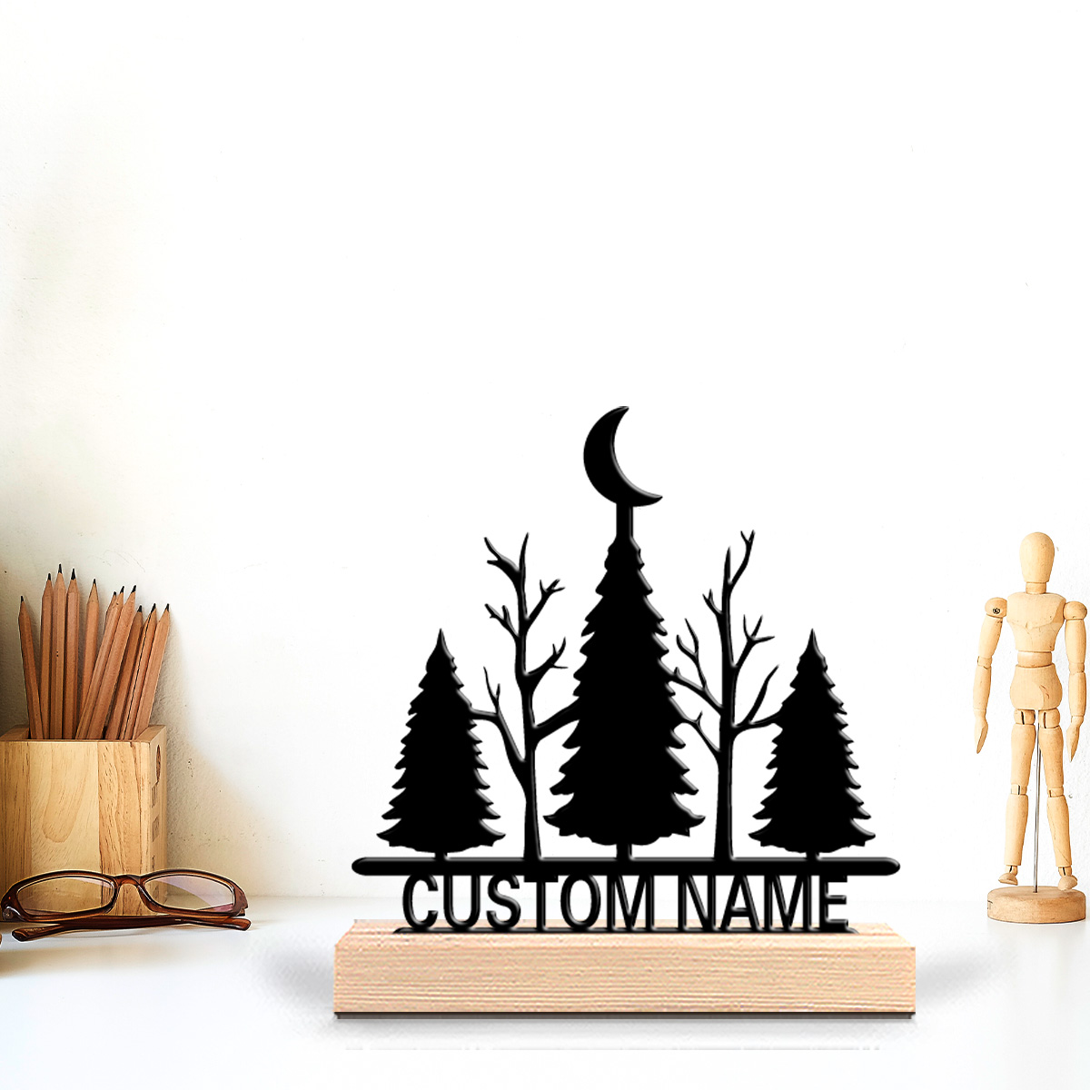 1pc Minimalist moon tree Custo - Art Y Craft review and price
