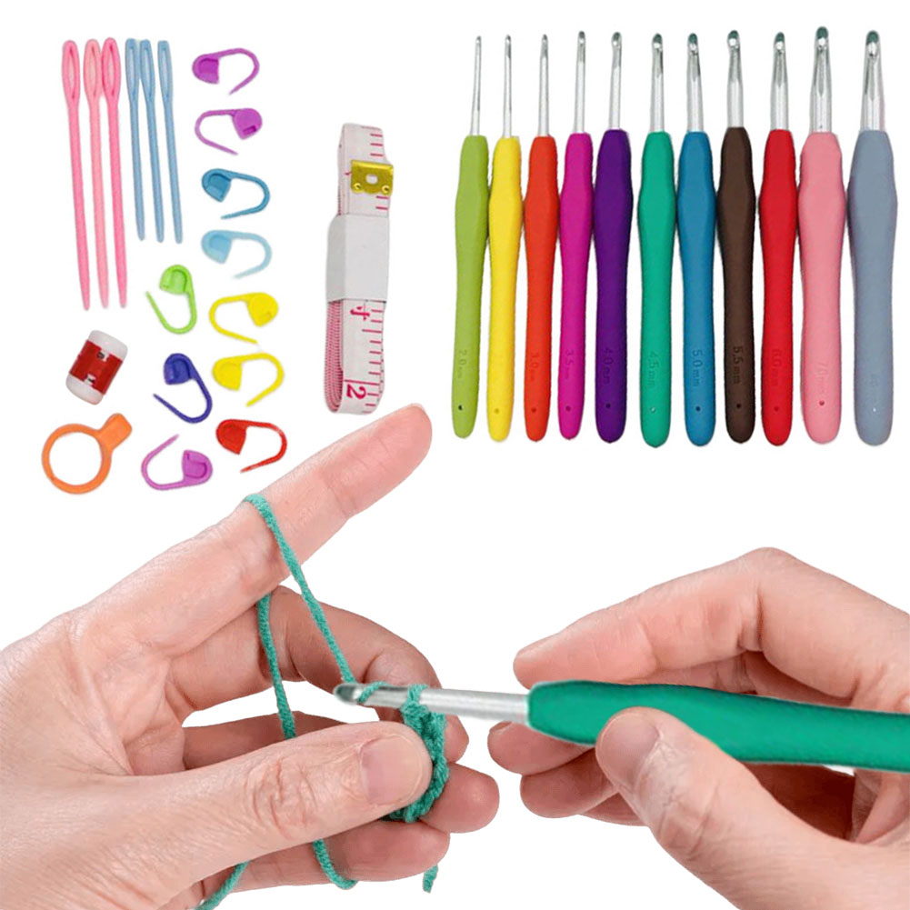 Crochet Hooks Set Aluminum Cro - Crochet Hook Set review and price