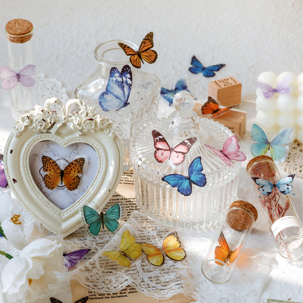 40Pcs/Bag Butterfly Stickers P - Art Craft Books review and price